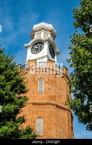 Torre dell'Orologio, East 2nd Street, Roma, Georgia Foto Stock