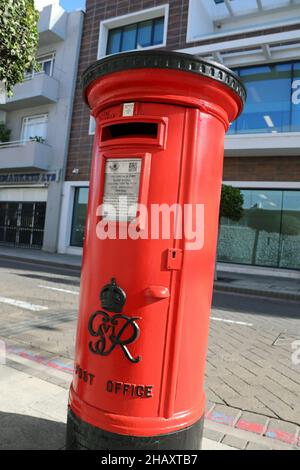 George VI Letterbox a Gibilterra Foto Stock