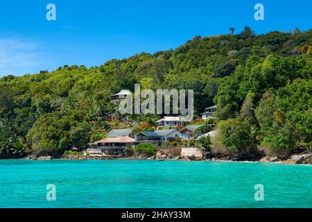 Lungomare Chalets Cote de Mer Praslin Island Seychelles Foto Stock