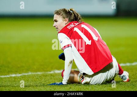 Sinsheim, Germania. 15th Dic 2021. Calcio, Donne: Champions League, TSG 1899 Hoffenheim - Arsenal WFC, fase di gruppo, gruppo C, giorno di incontro 6, Dietmar Hopp Stadium. Vivianne Miedema di Arsenal è in campo. Credit: Uwe Anspach/dpa/Alamy Live News Foto Stock