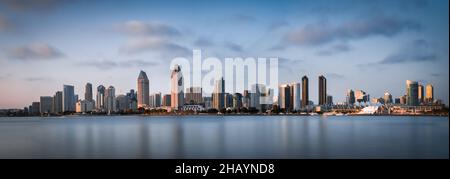 Centro di San Diego California Stati Uniti lungo panorama esposizione Foto Stock