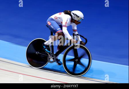 Foto di archivio datata 17-08-2021 di Kadeena Cox, che ha stabilito un record mondiale nel C4-5 500m Time Trial ciclismo. Data di emissione: Giovedì 16 dicembre 2021. Foto Stock