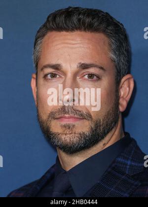 Hollywood, Stati Uniti. 15th Dic 2021. HOLLYWOOD, LOS ANGELES, CALIFORNIA, USA - 15 DICEMBRE: L'attore americano Zachary Levi arriva al Los Angeles Premiere di Lionsgate 'American Underdog' tenuto al TCL Chinese Theatre IMAX il 15 dicembre 2021 a Hollywood, Los Angeles, California, Stati Uniti. (Foto di Xavier Collin/Image Press Agency/Sipa USA) Credit: Sipa USA/Alamy Live News Foto Stock