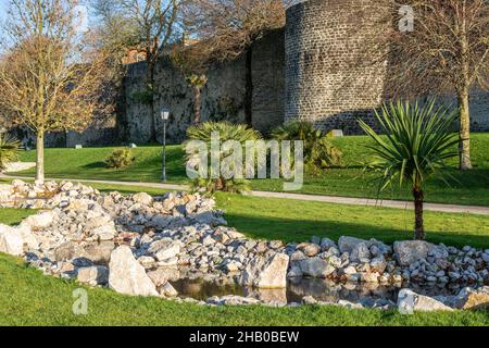 Il Parco Auguste Mariette a Boulogne-sur-Mer Foto Stock