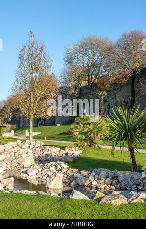 Il Parco Auguste Mariette a Boulogne-sur-Mer Foto Stock