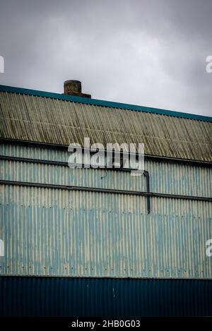 Edifici industriali, Silvertown, London Borough of Newham, Londra, Inghilterra, Regno Unito Foto Stock