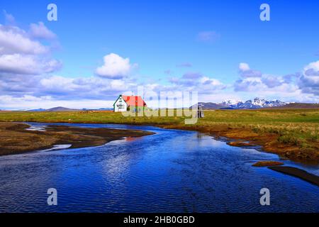 Campagna vicino Hvitarnes capanna Foto Stock