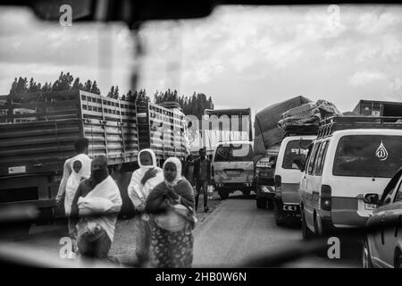 Guerra in Etiopia, rifugiato da Tigray, Africa Foto Stock