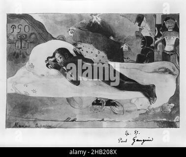 Manao Tupapau, guardato dagli spiriti dei morti, Paul Gauguin, francese, 1848-1903, litografia su carta di coltre, Francia, 1894, morti, fantasmi, spirito Foto Stock