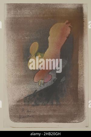 Sig.na Loie Fuller, Henri de Toulouse-Lautrec, francese, 1864-1901, litografia a colori su carta ovata, Francia, 1893, foglio: 15 x 10 1/4 pollici, 38,1 x 26 cm Foto Stock