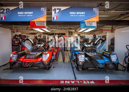 28, IDEC SPORT, fra, Oreca 07 - Gibson, Paul Lafargue (fra), Paul Loup Chatin (fra), Jean-Eric Vergne (fra) / 17, IDEC SPORT, fra, Oreca 07 - Gibson, Foto Stock