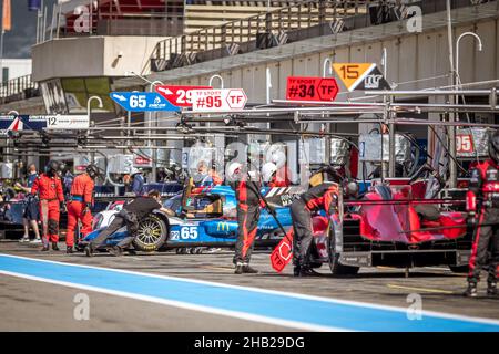 65, PANIS RACING, fra, Oreca 07 - Gibson, Julien Canal (fra), William Stevens (GBR), James Allen (AUS) 2021 European le Mans Series, le Castellet, fra Foto Stock