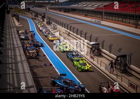 Pitlane 2021 European le Mans Series, le Castellet, Francia. Foto © John D Stevens. Foto Stock