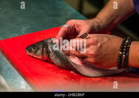 Ristorante Hestia a Bormes-les-Mimosas, Francia Foto Stock