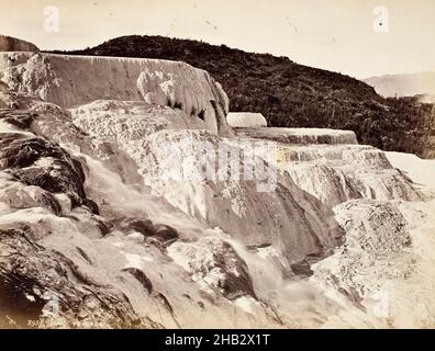 Pink Terrace, studio Burton Brothers, studio fotografico, 1880s, Dunedin, fotografia Foto Stock