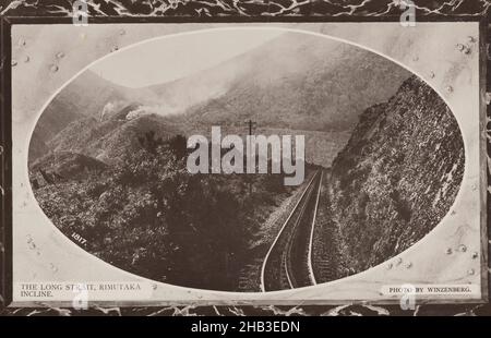 La linea Rimutaka Incline - Wellington-Napier, Muir & Moodie studio, 1900-1910, Nuova Zelanda Foto Stock