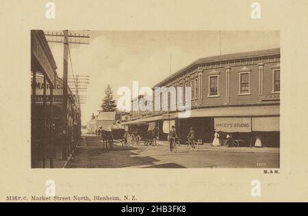 Market Street North, Blenheim, Nuova Zelanda, Muir & Moodie studio, 1904-1915, Blenheim Foto Stock