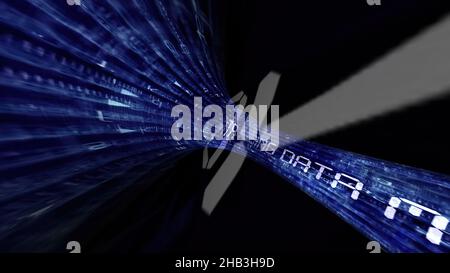 Guida attraverso il tunnel di data mining Foto Stock