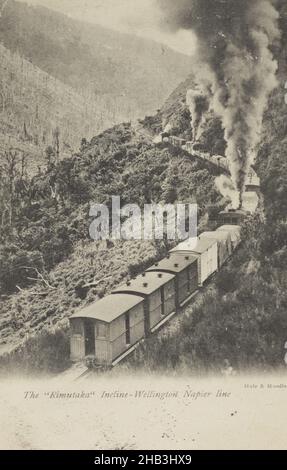 The Rimutaka Incline, Wellington-Napier line, Muir & Moodie studio, 1900-1903, Nuova Zelanda Foto Stock