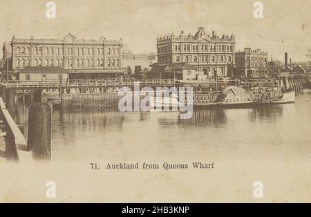 Auckland da Queens Wharf, Muir & Moodie studio, 1899, Auckland Foto Stock