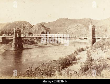 Alexandra Bridge. Dall'album: Views of New Zealand Scenografie, studio Burton Brothers, circa 1880, Alexandra Foto Stock