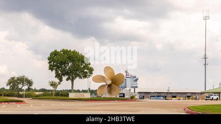 Beaumont, Texas, USA - 19 settembre 2021: Il porto di Beaumont Foto Stock