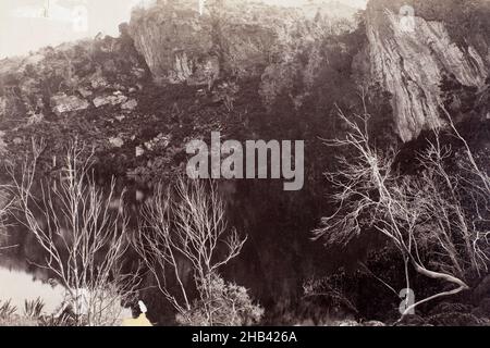 Lake Wanaka, studio Burton Brothers, 1870-1880s, Wanaka, Lake Foto Stock