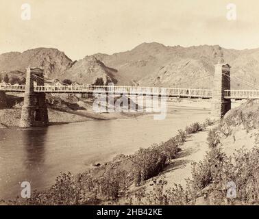 Alexandra Bridge. Dall'album: New Zealand views, Burton Brothers studio, studio fotografico, Dunedin, fotografia in bianco e nero Foto Stock