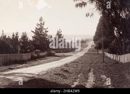 A Wanganui, studio Burton Brothers, studio di fotografia, Dunedin, fotografia in bianco e nero Foto Stock