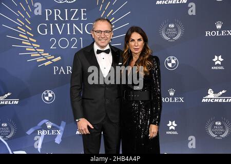 Parigi, Francia. 16th Dic 2021. Domenicali Stefano (ita), Presidente della Commissione monoposto FIA e Amministratore Delegato del Gruppo Formula uno, ritratto durante la cerimonia di premiazione FIA 2021, al Carrousel du Louvre, il 16 dicembre a Parigi, Francia - Foto Federico Pestellini / DPPI Credit: DPPI Media/Alamy Live News Foto Stock