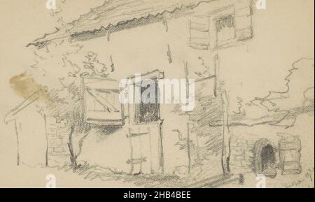 Pagina 20 tratto da un libretto di 25 pagine, casa dei lavoratori vicino al confine tedesco-olandese, Willem Cornelis RIP, 1892 Foto Stock