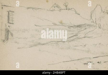 Foglio 23 verso e 24 recto da un libro di schizzo di 44 pagine, Paesaggio vicino a Wyhlen., Willem Cornelis RIP, 1896 - 1897 Foto Stock