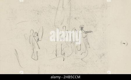 Pagina 25 da un libretto di 31 pagine, Figura di studi algerini, disegnatore: Marius Bauer, Algerije, 1922, Marius Bauer, 1922 Foto Stock