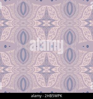 Carta da parati Damasco vintage. Piastrelle rinascimentali. Ornamento fiorito barocco. Foto Stock