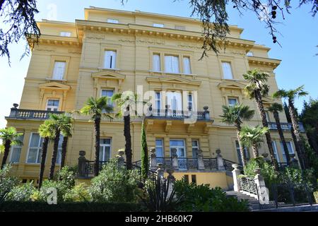 Opatija, costa adriatica, Croazia, Balcani, Europa Foto Stock