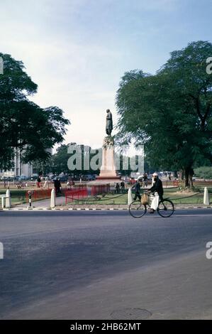 Statua di Sardar Vallabhbhai Patel a Patel Chowk, Nuova Delhi, India nel 1964 Foto Stock