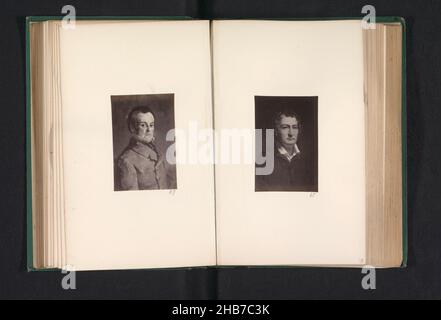 Fotoreproduzione di un dipinto, raffigurante un ritratto di Robert Cowan, Thomas Annan, dopo: John Zephaniah Bell, c. 1863 - prima del 1868, supporto fotografico, stampa albume, altezza 91 mm x larghezza 58 mm Foto Stock