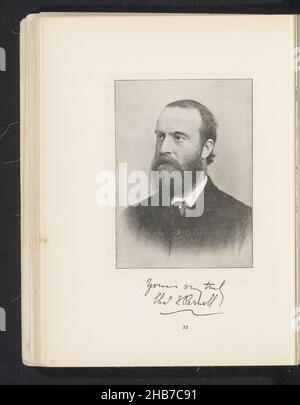 Ritratto di Charles Stewart Parnell, Lawrence, anonimo, c.. 1881 - pollici o prima del 1891, carta, altezza 135 mm x larghezza 98 mm Foto Stock