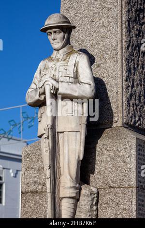 MARZO, CAMBRIDGESHIRE, Regno Unito - NOVEMBRE 23 : Statua del ricordo in Marzo Cambridgeshire il Novembre 23, 2012 Foto Stock