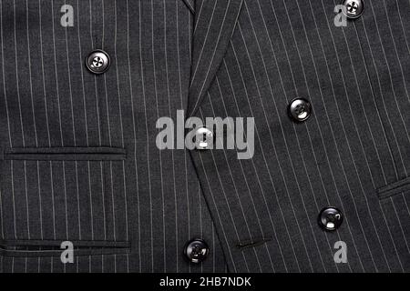 Texture of Double Breasted Pinstripe Suit Foto Stock