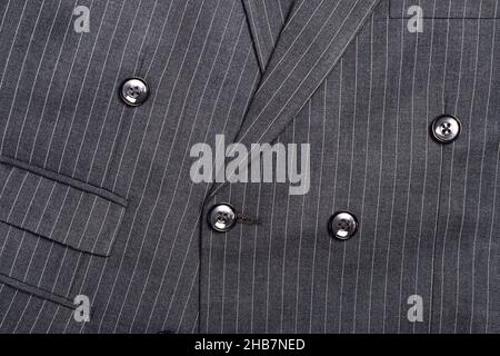 Doppio Breast Pinstripe Suit sfondo Foto Stock