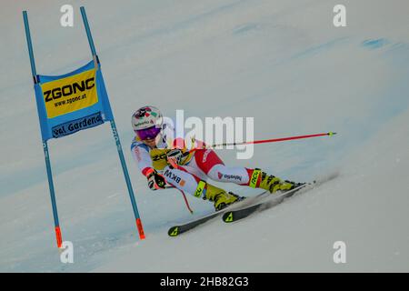 Saslong , Val Gardena, Italia, 17 dicembre 2021, Urs Kryenbuehl (sui) durante la Coppa del mondo di sci FIS 2021 - Men&#39; Super-G - gara di sci alpino Foto Stock