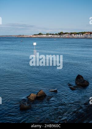 Spiaggia di grado Spiaggia Costa Azzurra o Vecchia a Gorizia, Italia Foto Stock