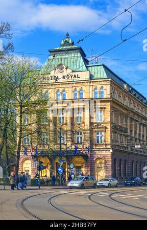 Polonia, Cracovia, Saxon hotel. Foto Stock