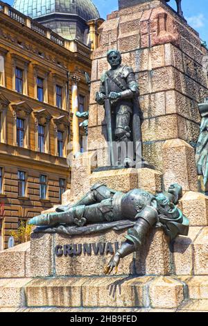 Polonia, Cracovia, Grunwald monumento. Foto Stock