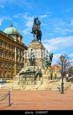 Polonia, Cracovia, Grunwald monumento. Foto Stock
