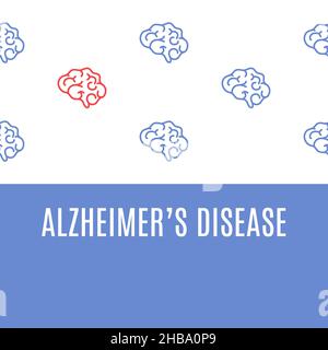 Morbo di Alzheimer, illustrazione concettuale. Foto Stock