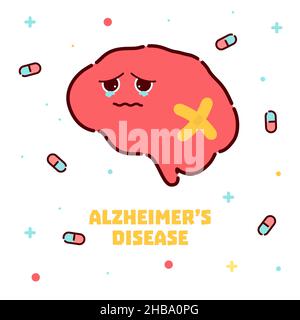 Morbo di Alzheimer, illustrazione concettuale. Foto Stock