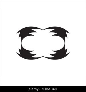 Icona cornice di testo. Semplice stile grande vendita poster sfondo simbolo. Elemento di design del logo. Stampa della t-shirt con cornice di testo. Vettore per adesivo. Illustrazione Vettoriale