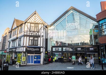 Grand Arcade,Market Place,Wigan,city,center,circoscrizione,di,Greater Manchester,North West,England,North,Northern,English,GB,Great,Britain,Great Britain,United Kingdom,UK,Europe,European Foto Stock